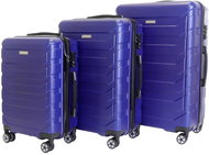 Set of 3 T-class cases 618, M, L, XL, TSA lock, (matt blue) - Case Set