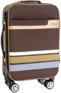 T-class 321, size. M, TEXTILE, (brown), 59 x 38 x 21 -26cm - Suitcase