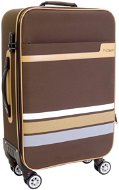T-class 321, size. L, TEXTILE, (brown), 70 x 42 x 24 -30cm - Suitcase