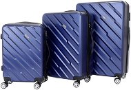 Set of 3 T-class cases TPL-7001, M, L, XL, TSA lock, expandable (blue) - Case Set