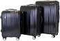 Sada 3 kufrov T-class TPL-7002, M, L, XL, TSA zámok, rozšíriteľné (čierna) - Sada kufrov