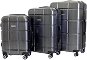 Sada 3 kufrov T-class 2222, M, L, XL, TSA zámok (čierno-sivá) - Sada kufrov