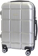 T-class 2222, size. M, TSA lock, (silver), 55 x 36 x 21cm - Suitcase