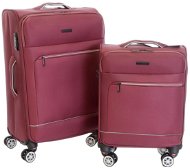 Set of 2 suitcases T-class CTS 0010, sized. S, L, TEXTILE, TSA lock, (burgundy) - Case Set