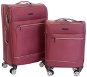 Set of 2 suitcases T-class CTS 0010, sized. S, L, TEXTILE, TSA lock, (burgundy) - Case Set