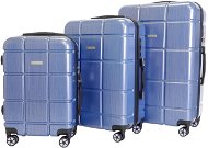 Sada 3 kufrov T-class 2222, M, L, XL, TSA zámok (modrá) - Sada kufrov