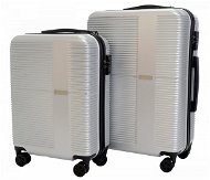 Set of 2 suitcases T-class 2234, (silver), TSA lock, size M, L, - Case Set