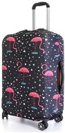 Trunk cover T-class (flamingos) Size M (trunk height approx. 55cm) - Luggage Cover