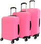 Set of 3 T-class suitcase covers (pink) - Luggage Cover