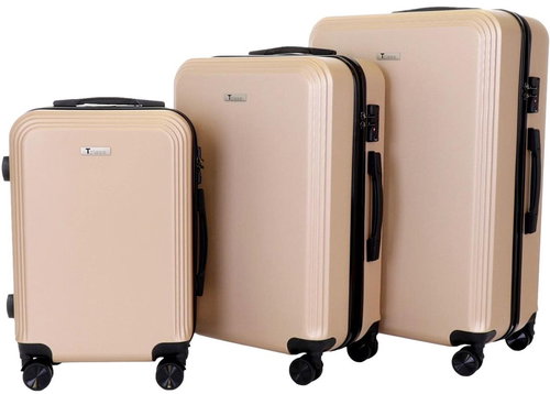 T-class® Set of 3 suitcases 1361 champagne - Case Set - Main image