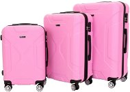 T-class® Sada 3 kufrů VT21121, růžová - Case Set
