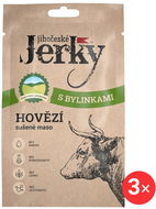 Jihočeské Jerky Hovězí s bylinkami 3 x 20 g - Sušené maso