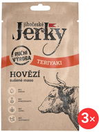 Jihočeské Jerky Hovězí teriyaki 3 x 20 g - Sušené maso