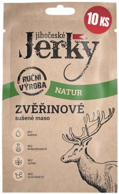Jihočeské Jerky Zvěřinové natur 200 g (10 × 20 g) - Dried Meat - Main image