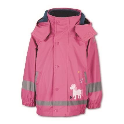 Sterntaler do deště růžová s odpínací fleece mikinou jednorožec 5652113, 122 - Bunda - Main image