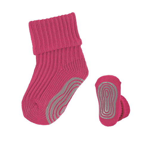 Sterntaler anti-slip Abs coarse knit dark pink 8101950, 22 - Socks - Main image
