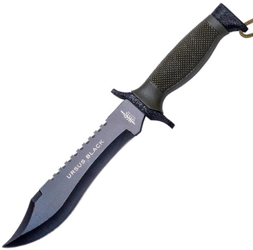 JKR Tactical knife Ursus Black, plastic, black-green - Military Knife - Main image