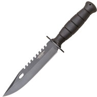 JKR Tactical knife with guard, plastic, black - Military Knife