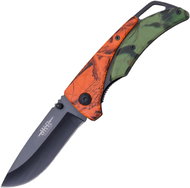 JKR Folding knife, camouflage, green-orange - Pocket Knife