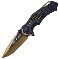 JKR Closing knife, plastic, black-gold - Pocket Knife