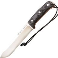 Joker Nomad 6,5" - Bushcraft knife with flint, 17 cm, micarta, black - Hunting Knife