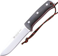 Joker Nomad - Bushcraft knife with flint, 13 cm, micarta, green - Hunting Knife