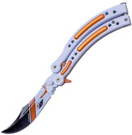 JKR Bow tie, 10 cm, Counter Strike GO, orange and purple - Butterfly Knife