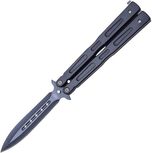 JKR Bow tie, 9,5 cm, steel, black - Butterfly Knife - Main image