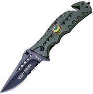 JKR Closing knife, 8,5 cm, army, green - Pocket Knife