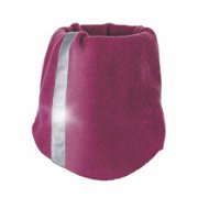 Sterntaler round, Pure, fleece, point to point, reflective stripe, dark pink, 4221850, M - Scarf