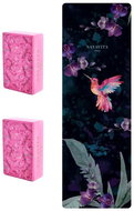 NAYAVITA Yoga exercise set eco yoga mat 3mm Colibri and 2 blocks - Exercise Mat