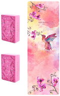 NAYAVITA Yoga exercise set eco yoga mat 3mm Colibri Dream and 2 blocks - Exercise Mat
