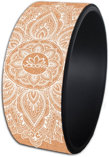 YOGGYS - Yoga circle WHITE MANDALA NATURAL - Yoga Wheel - Main image