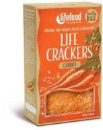LIFEFOOD LIFE CRACKERS Mrkvánky RAW BIO - Zdravé chipsy