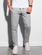 Ombre Clothing Matteus šedé-melanžové S - Tepláky