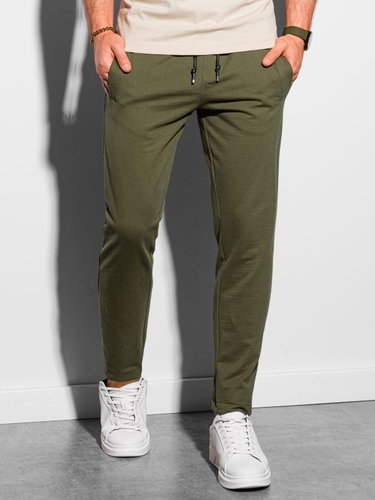 Ombre Clothing Matteus khaki M - Tepláky - Hlavní obrázek