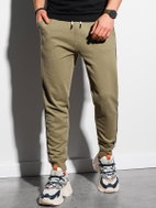 Ombre Clothing Conny olivové XXL - Tepláky