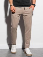 Ombre Clothing Bruno béžové S - Tepláky