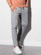 Ombre Clothing Bruno světle šedé XXL - Tepláky