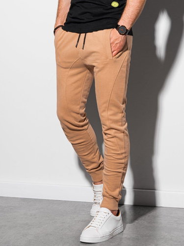 Ombre Clothing Jesper světle hnědé XXL - Tepláky - Main image