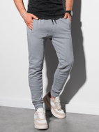 Ombre Clothing Jesper světle šedé XL - Tepláky