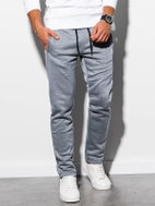 Ombre Clothing Stone šedé/melanž XXL - Tepláky