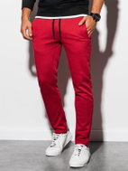Ombre Clothing Stone červené M - Tepláky