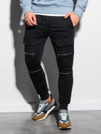 Ombre Clothing Herbert černé M - Tepláky