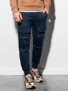 Ombre Clothing Herbert navy L - Tepláky
