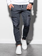 Ombre Clothing Otto tmavě šedé S - Tepláky
