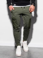 Ombre Clothing Otto khaki M - Tepláky
