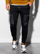 Ombre Clothing Otto černé XXL - Tepláky
