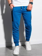 Ombre Clothing Alfie modré L - Tepláky