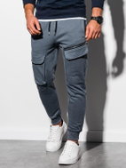 Ombre Clothing Fryderyk tmavě šedé M - Tepláky